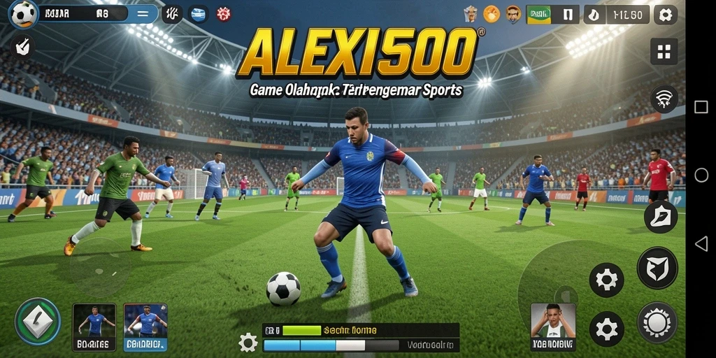 Tangkapan layar ALEXIS500 yang menunjukkan aksi seru dalam pertandingan olahraga.