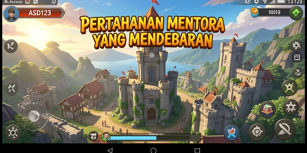 Tampilan menarik dari gameplay Tower Defense yang mendebarkan dan strategis.