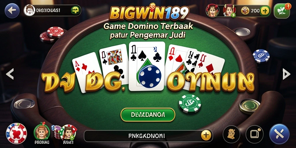 Tampilan menarik saat bermain Domino di BIGWIN189.