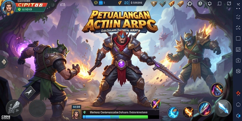 Screenshot utama CIPIT88 menampilkan aksi mendebarkan dalam gameplay ARPG.