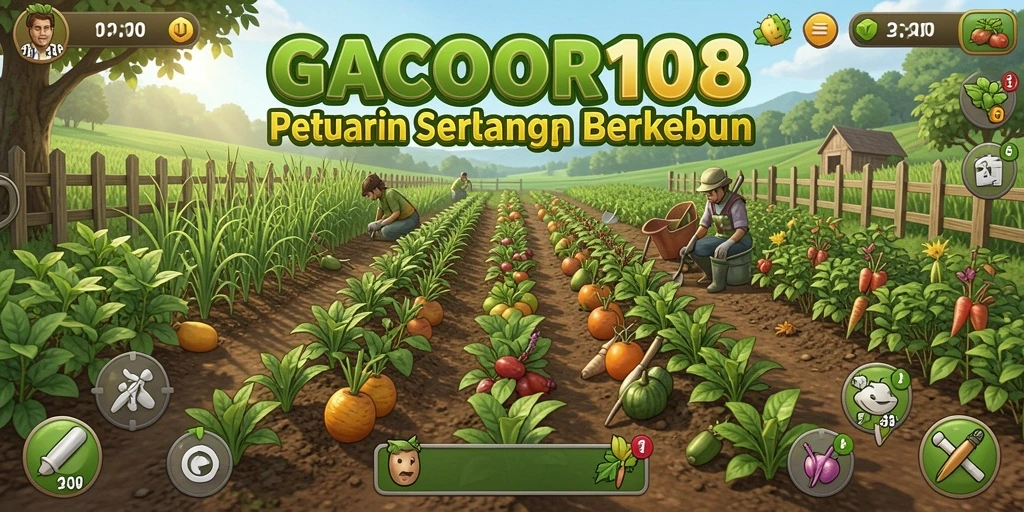 GACOR108 menampilkan gameplay seru dengan bertani dan merawat tanaman.
