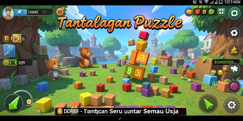 Tampilan menarik dari gameplay puzzle IDR89 yang menantang.