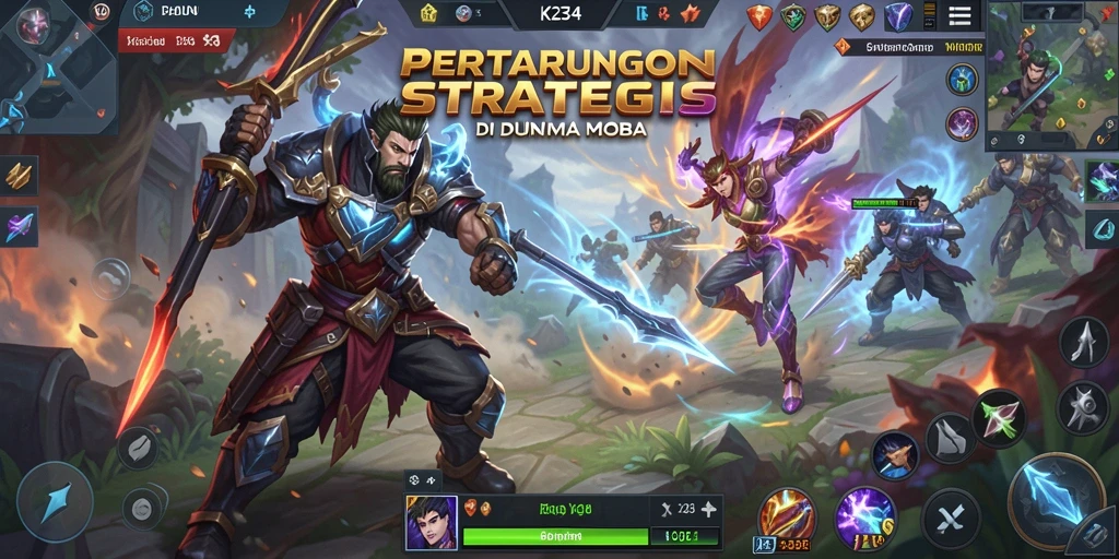 Tampilan gameplay seru dari K234 dalam pertarungan tim.