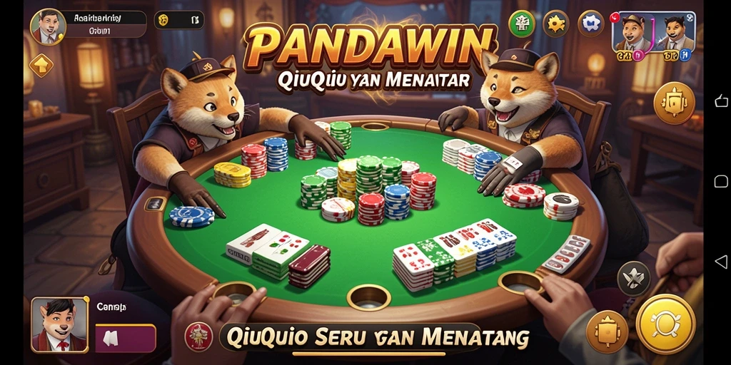 Tampilan gameplay QiuQiu yang mendebarkan dan menarik.
