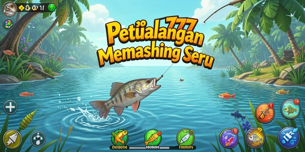 Screenshot gameplay yang menampilkan keseruan memancing di SOBAT777.